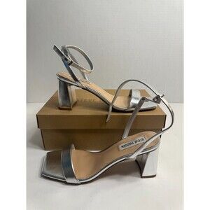 012 Steve Madden Silver Luxe Heals-US 8 Womens